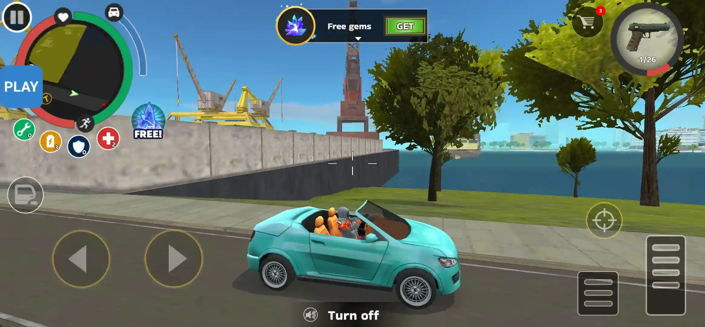 Driving A Car In Rope Hero Mafia City Wars Mod Apk