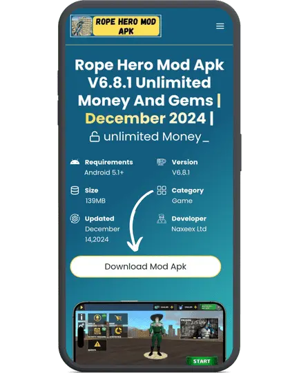Downloading Rope Hero Mod Apk