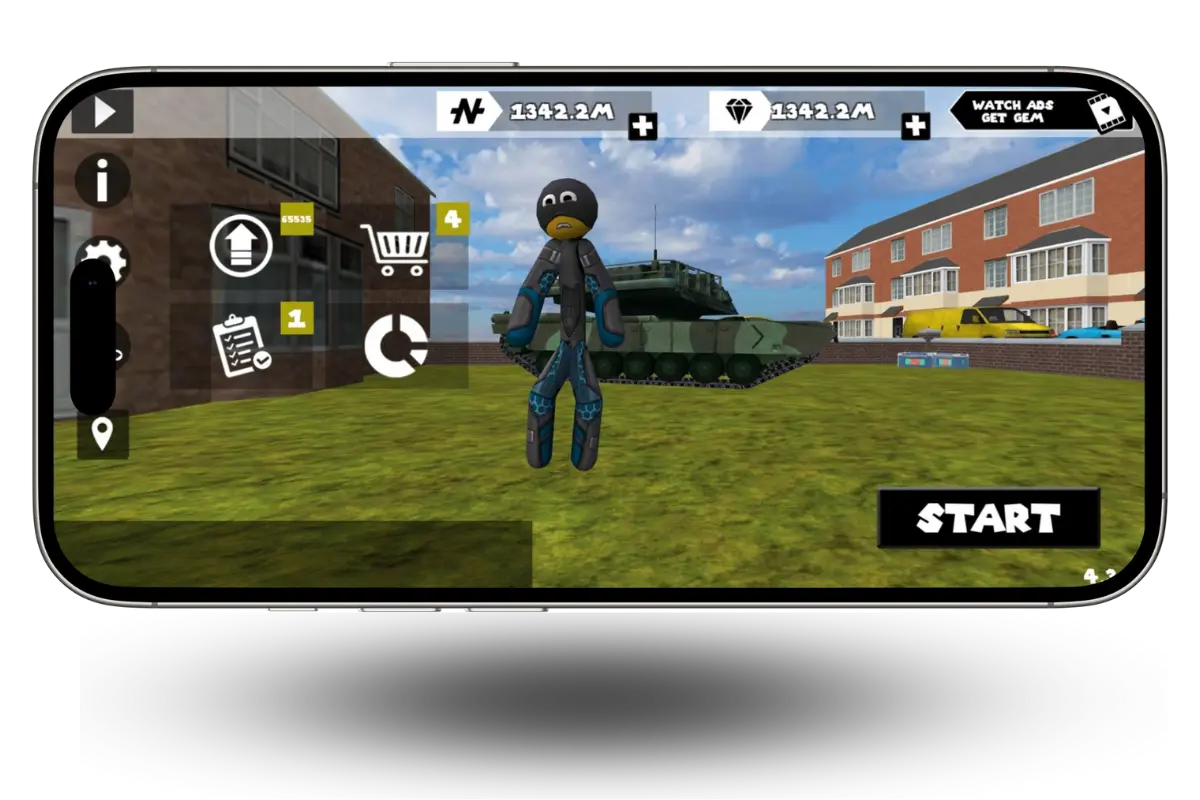 Download Stickman Rope Hero Mod Apk (unlimited money & gems) 2025 14 Stickman Rope Hero Game Home Screen