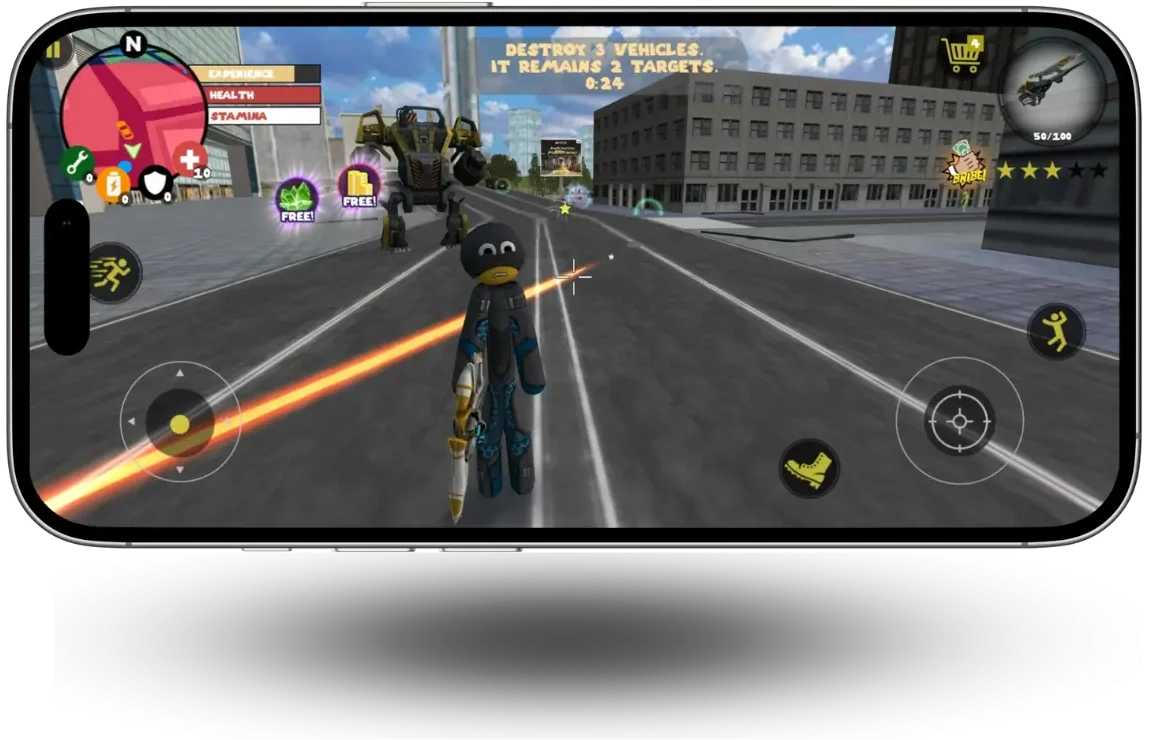 Download Stickman Rope Hero Mod Apk (unlimited money & gems) 2025 3 playing stickman rope hero mod apk