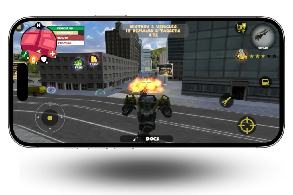 Download Stickman Rope Hero Mod Apk (unlimited money & gems) 2025 5 taking fight in stickman rope hero mod apk game